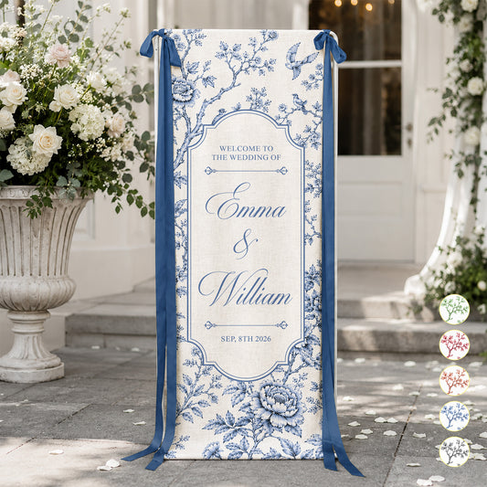 Custom-Toile-De-Jouy-Wedding-Sign-Personalized-Welcome-Sign-1