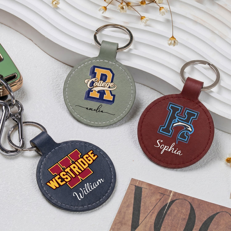 Custom-University-College-Logo-Personalized-Keychain-1