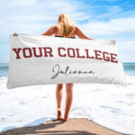 Custom-University-College--Personalized-Beach-Towel-1