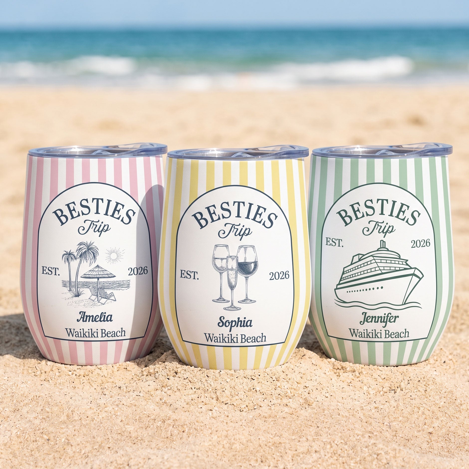 Custom-Vacation-Tumbler-Girls-Trip-Family-Coworker-Trip-Striped-Patterns-Personalized-Wine-Tumbler-1