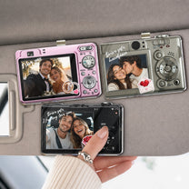 Custom-Vintage-Couple-Photo-Drive-Safe-Anniversary-Gift-For-Boyfriend,-Husband-Personalized-Car-Visor-Clip-1