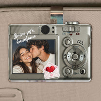 Custom-Vintage-Couple-Photo-Drive-Safe-Anniversary-Gift-For-Boyfriend,-Husband-Personalized-Car-Visor-Clip-2