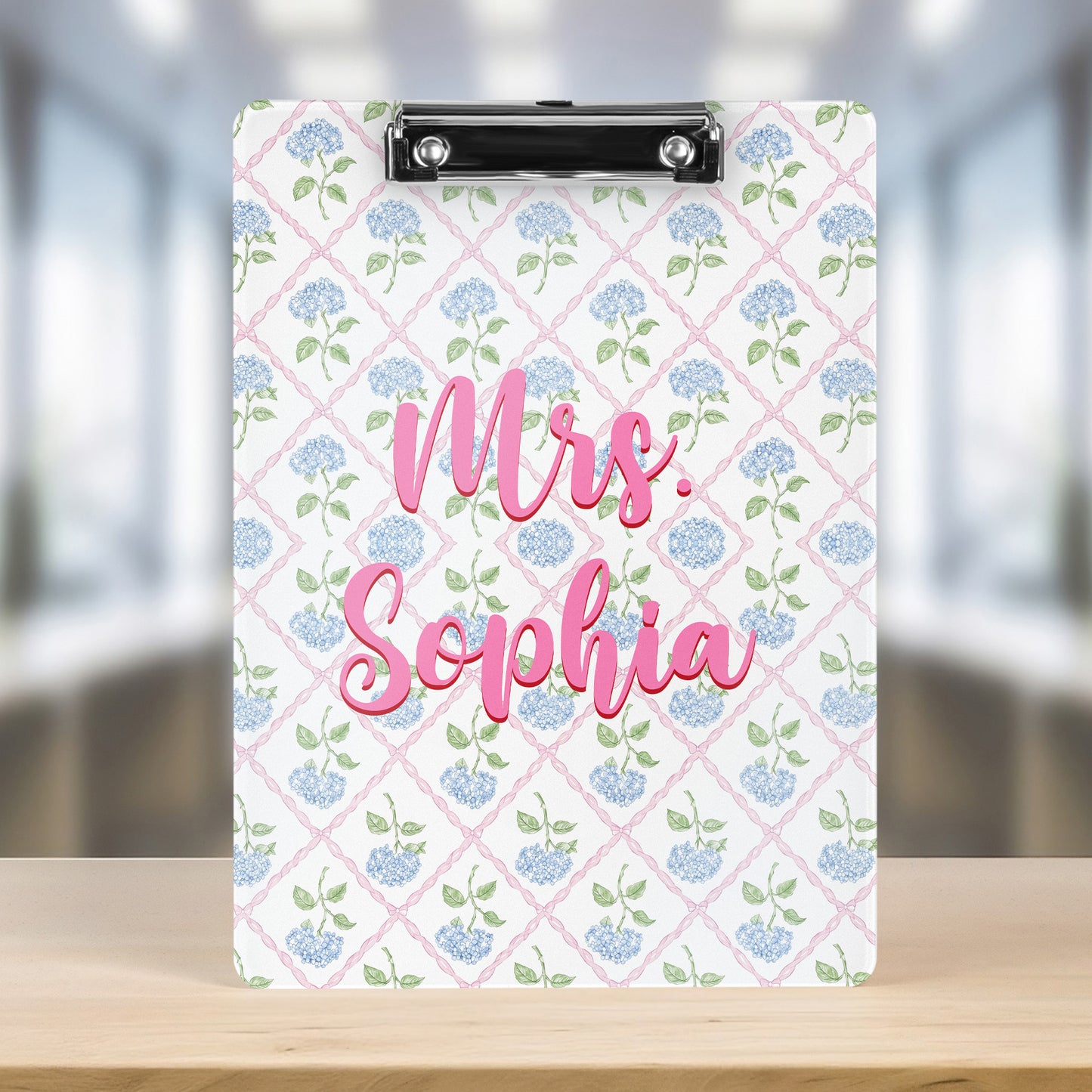 Custom-Vintage-Floral-Teacher-Personalized-Clipboard-2