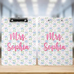 Custom-Vintage-Floral-Teacher-Personalized-Clipboard-3