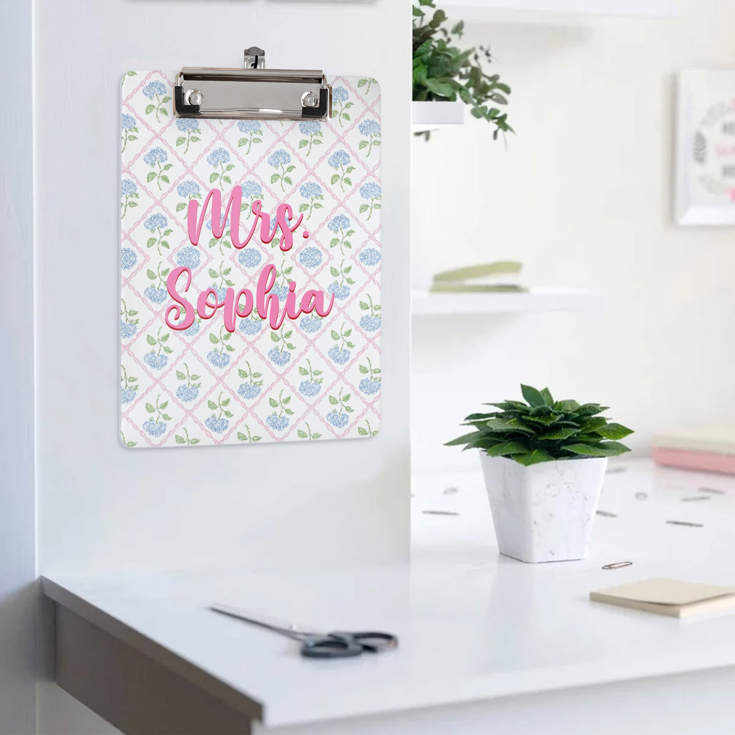 Custom-Vintage-Floral-Teacher-Personalized-Clipboard-6