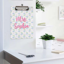Custom-Vintage-Floral-Teacher-Personalized-Clipboard-6