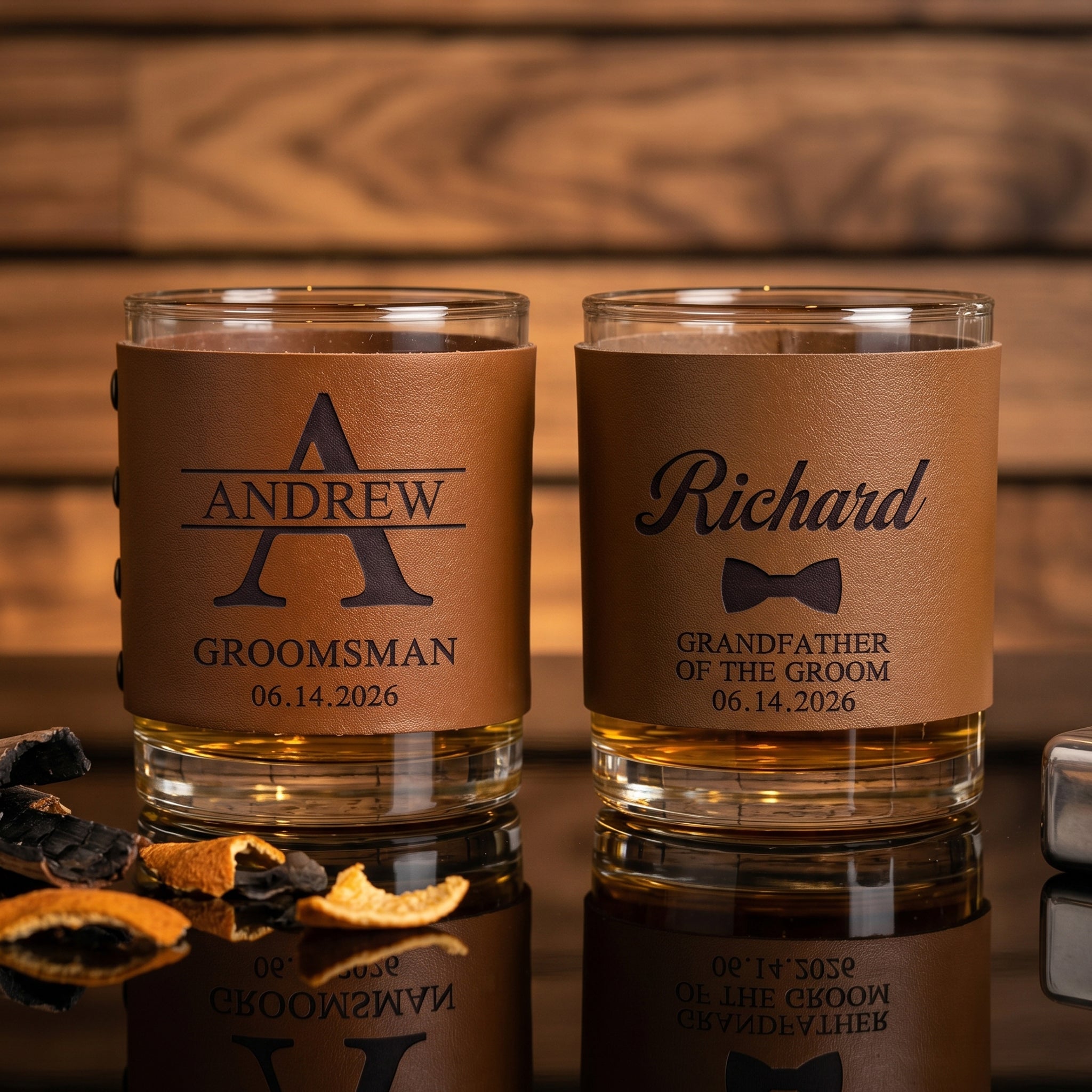 Custom-Vintage-Initial-Name-&-Date-For-Best-Man,-Groomsmen,-Groom-Wedding-Gifts-Leather-Personalized-Whiskey-Glass1
