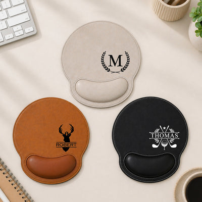 Custom Vintage Monogram, Teacher Coworker Boss Office Gift For Him - Personalized Mouse Pad