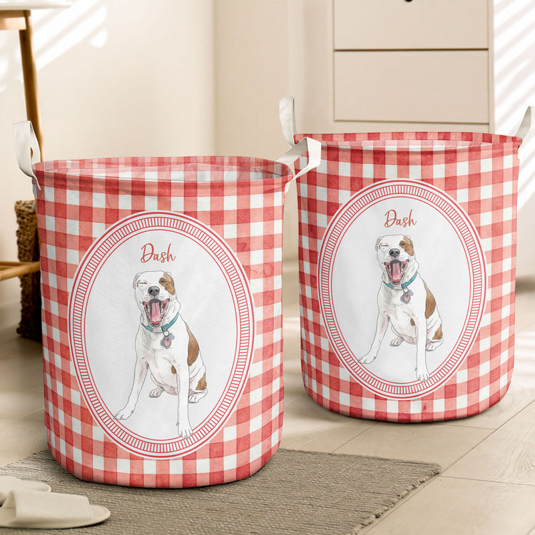 Custom-Watercolor-Pet-Portrait-Striped-Pattern-Personalized-Basket-2