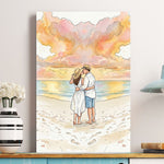 Custom-Watercolor-Portrait-Anniversary-Wedding-Christmas-Gifts-For-Couple-Personalized-Poster-2
