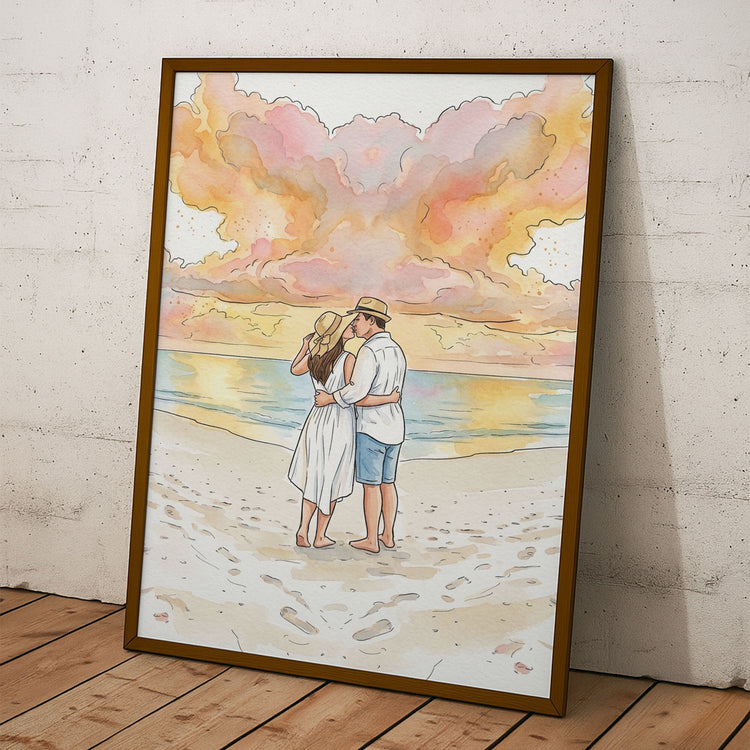 Custom-Watercolor-Portrait-Anniversary-Wedding-Christmas-Gifts-For-Couple-Personalized-Poster-4