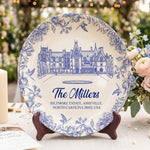 Custom-Wedding-Venue-Photo,-Toile-Illustrated-Venue-Decor-Wedding-Gifts-For-Couples-Personalized-Ceramic-Plate-1