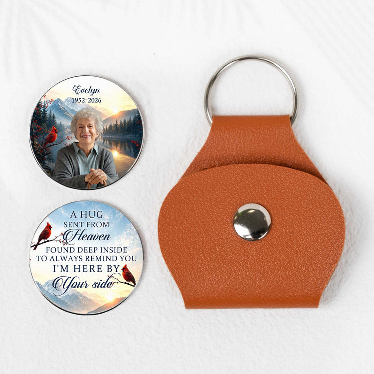 Custom-photo-A-Hug-Sent-From-Heaven-Memorial-Keepsake-Personalized-Pocket-Hug