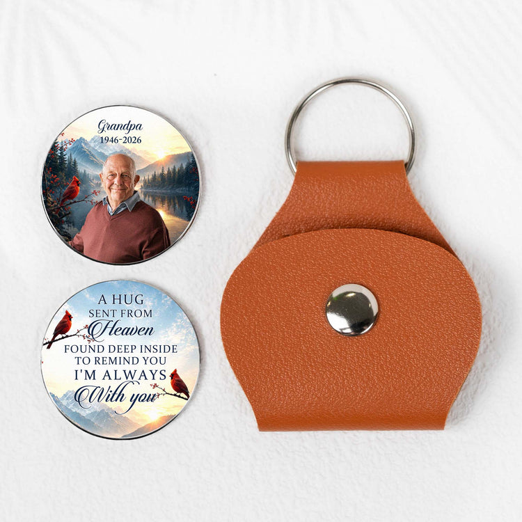 Custom-photo-A-Hug-Sent-From-Heaven-Memorial-Keepsake-Personalized-Pocket-Hug