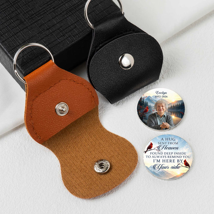 Custom-photo-A-Hug-Sent-From-Heaven-Memorial-Keepsake-Personalized-Pocket-Hug