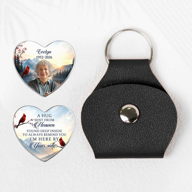 Custom-photo-A-Hug-Sent-From-Heaven-Memorial-Keepsake-Personalized-Pocket-Hug
