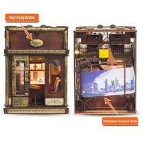 Customize View Train Cabin - Personalized Photo DIY Book Nook Kit