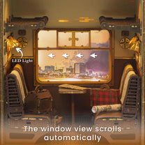 Customize View Train Cabin - Personalized Photo DIY Book Nook Kit