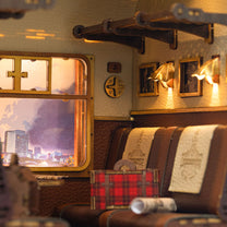 Customize View Train Cabin - Personalized Photo DIY Book Nook Kit