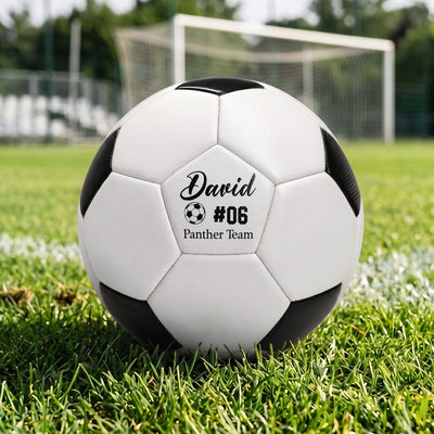 Customize Name, Number- Birthday Presents For Soccer Players, Soccer Fans - Personalized Soccer Ball
