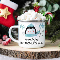 Cute Animal Hot Chocolate Mug - Personalized Enamel Mug