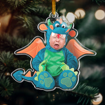 Cute Baby Monster - Personalized Acrylic Photo Ornament