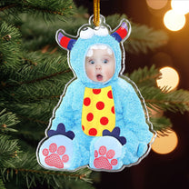 Cute Baby Monster - Personalized Acrylic Photo Ornament