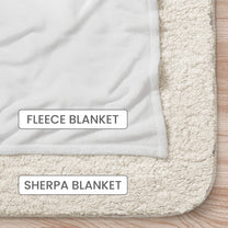 Cute Cartoon Character Heart Birth Flower - Personalized Blanket