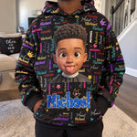 Cute Cartoon Custom Name - Personalized Hoodie
