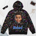 Cute Cartoon Custom Name - Personalized Hoodie