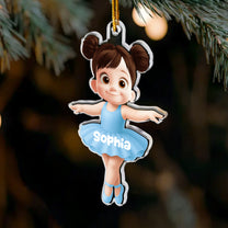 Cute Cartoon Kid - Personalized Acrylic Ornament