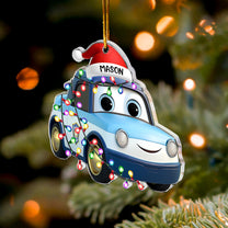Cute Cartoon Vehicles - Personalized Acrylic Ornament