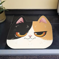 Cute Cat Face - Personalized Doormat