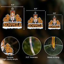 Cute Christmas Family - Personalized Acrylic Ornament