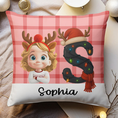 Cute Kid Alphabet - Personalized Pillow (Insert Included)