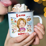 Cute Kid Trendy 2026 - Personalized Enamel Mug