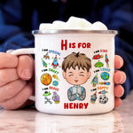 Cute Kid Trendy 2026 - Personalized Enamel Mug