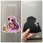 Cute Turtle - Cruise Door Signs Stateroom Decor Cruising Family Vacation - Personalized Magnet