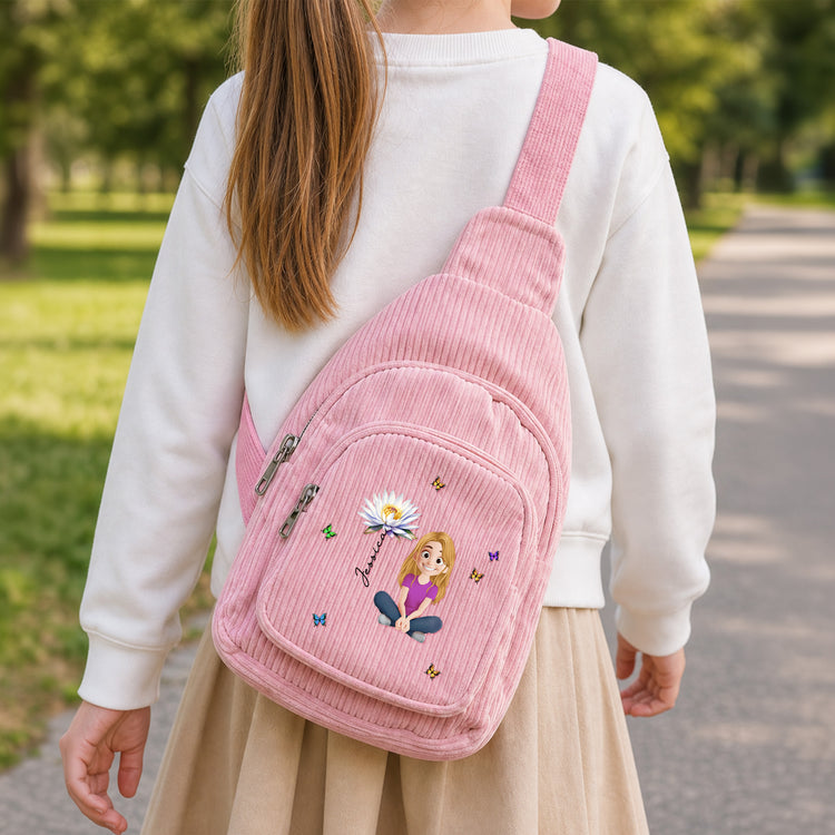 Cute-Cartoon-With-Birth-Month-Flower-Personalized-Sling-Bag-2