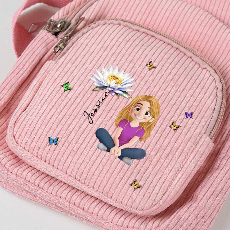 Cute-Cartoon-With-Birth-Month-Flower-Personalized-Sling-Bag-3