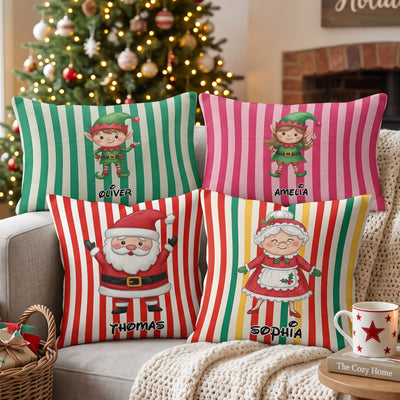 Cute Christmas Character Decoration - Personalized Pillow Cover
