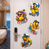 Cute-Duck-Cruise-Door-Signs-Stateroom-Decor-Cruising-Family-Vacation,-Girls-Trip-Personalized-Magnet-1