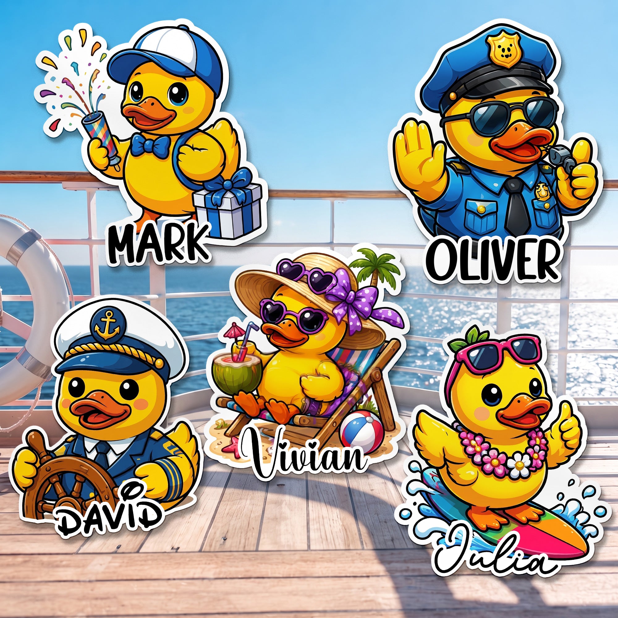 Cute-Duck-Cruise-Door-Signs-Stateroom-Decor-Cruising-Family-Vacation,-Girls-Trip-Personalized-Magnet-2