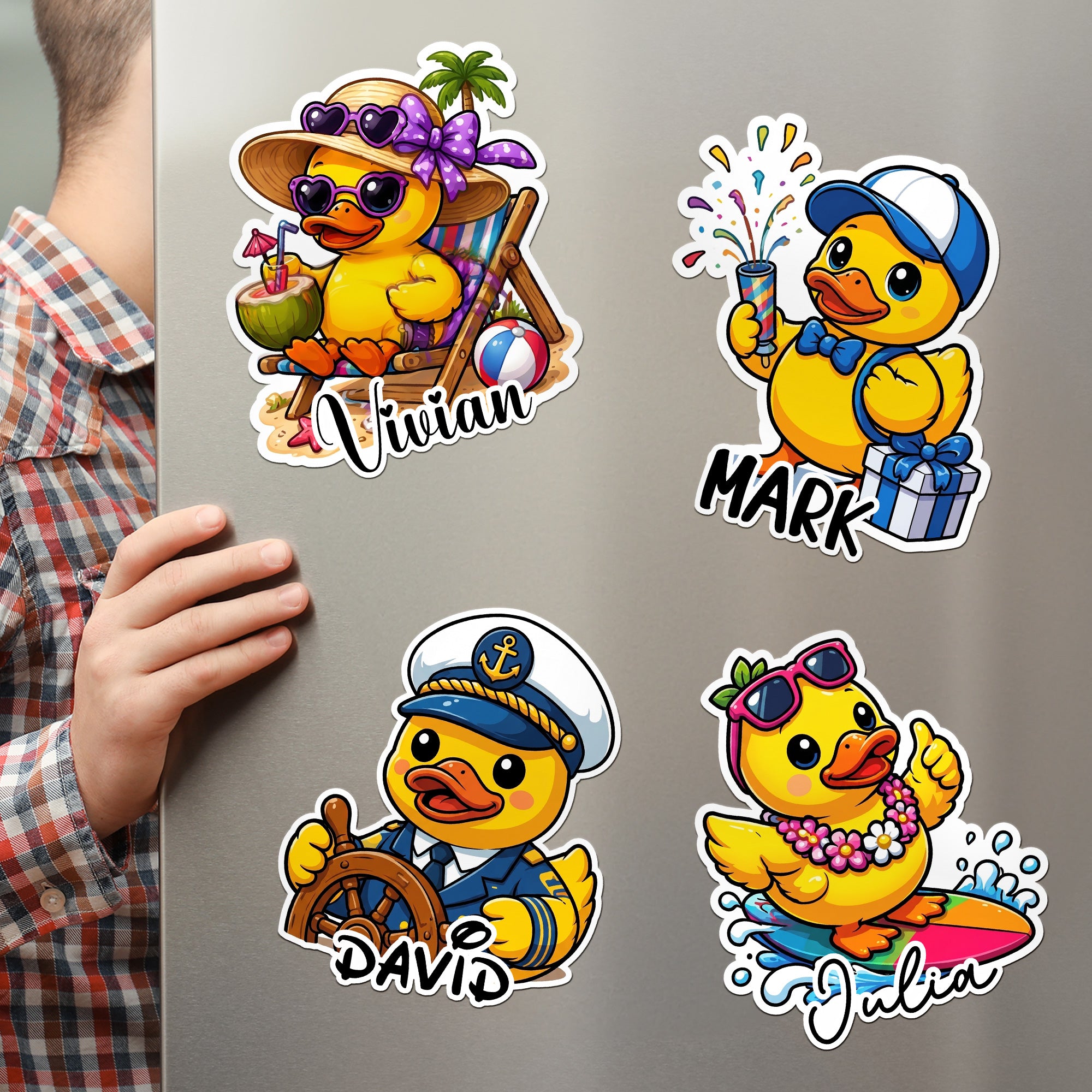 Cute-Duck-Cruise-Door-Signs-Stateroom-Decor-Cruising-Family-Vacation,-Girls-Trip-Personalized-Magnet-3