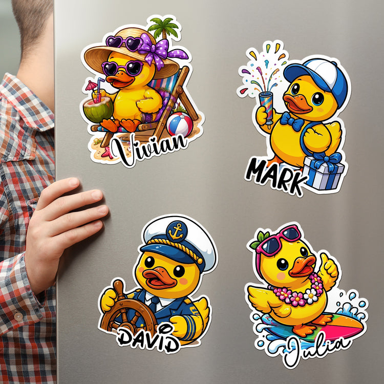 Cute-Duck-Cruise-Door-Signs-Stateroom-Decor-Cruising-Family-Vacation,-Girls-Trip-Personalized-Magnet-3