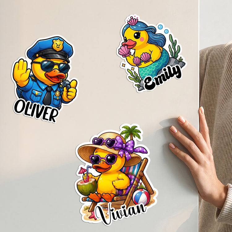 Cute-Duck-Cruise-Door-Signs-Stateroom-Decor-Cruising-Family-Vacation,-Girls-Trip-Personalized-Magnet-5