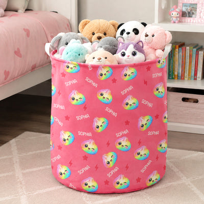 Cute Dumpling Custom Name - Personalized Basket