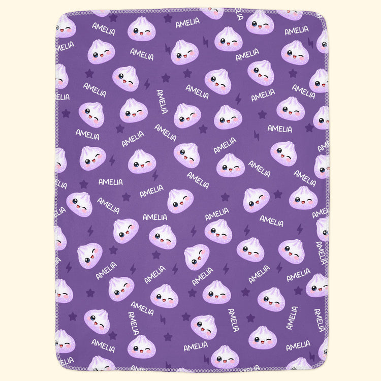 Cute-Dumpling-Custom-Name--Personalized-Blanket-3
