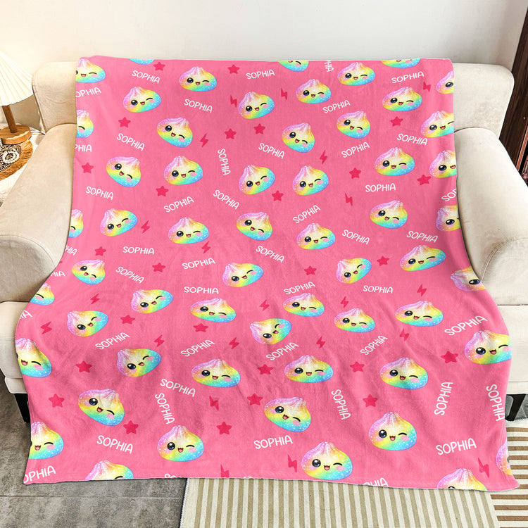 Cute-Dumpling-Custom-Name--Personalized-Blanket-4