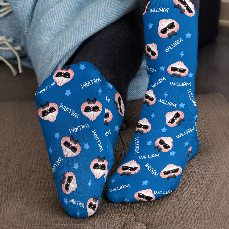 Cute-Dumpling-Custom-Name--Personalized-Socks-4